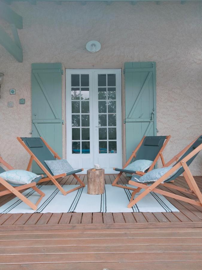 Chambre Familiale Anna "Mon Lit Au Pre" , Jusqu'A 4 Adultes Et 2 Enfants Avec Piscine Familles, Couples Ou Femmes Seulement Pontours Extérieur photo